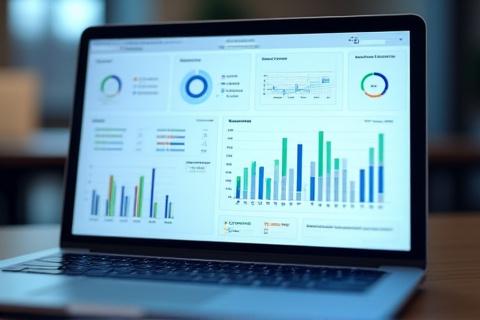Panel de control digital mostrando métricas de rendimiento y gráficos de progreso.